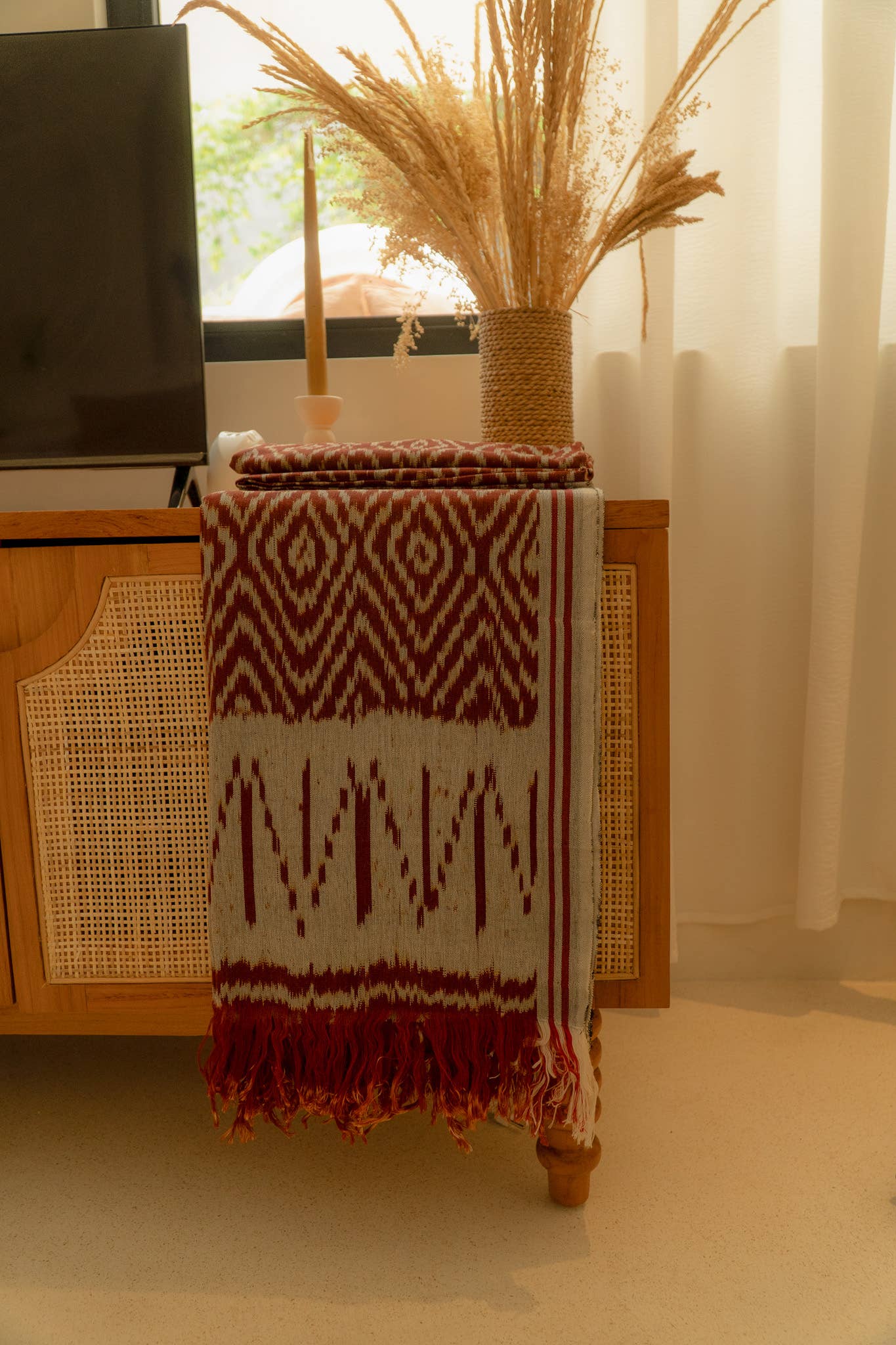 Terracotta Dawn Handloom Blanket