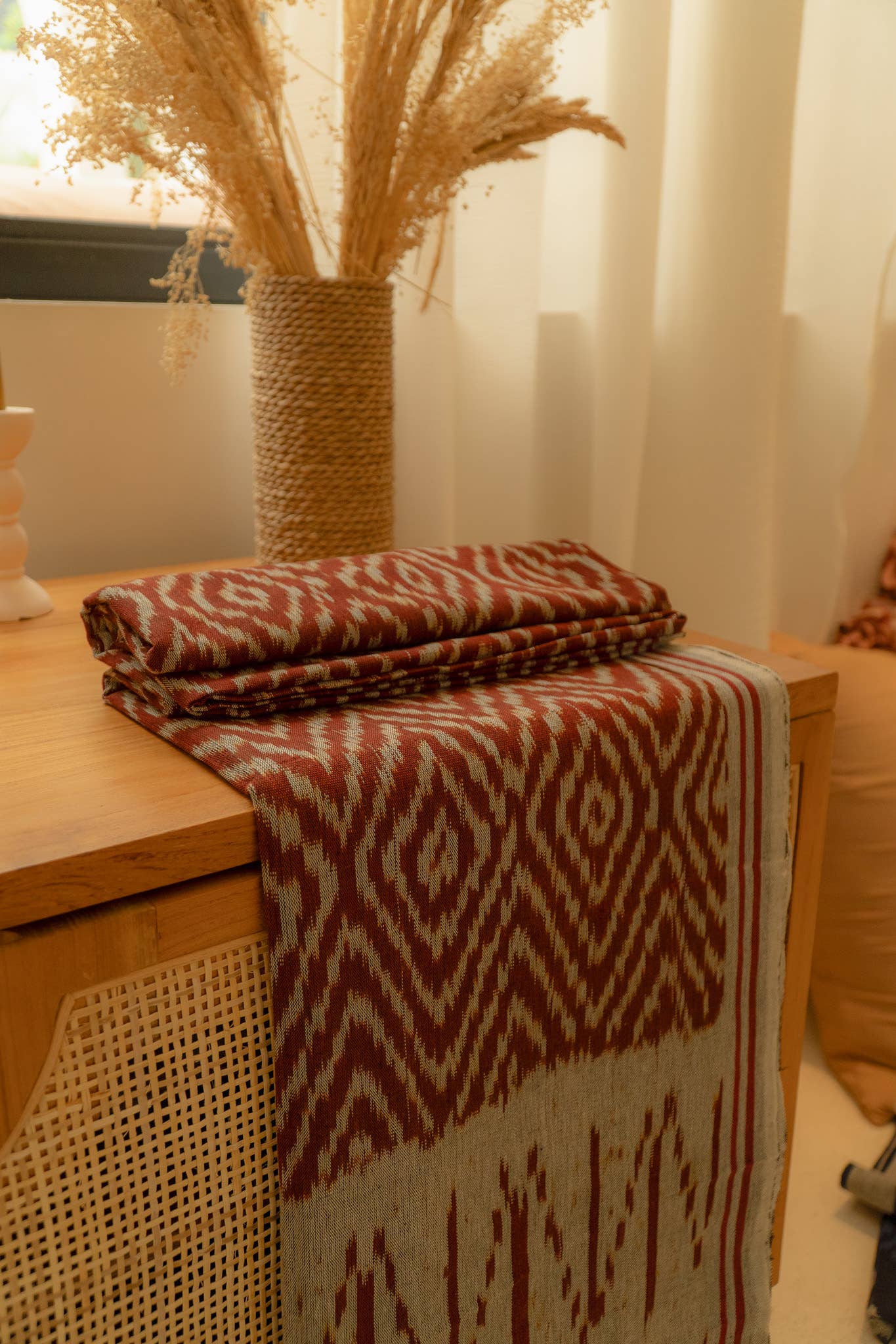 Terracotta Dawn Handloom Blanket