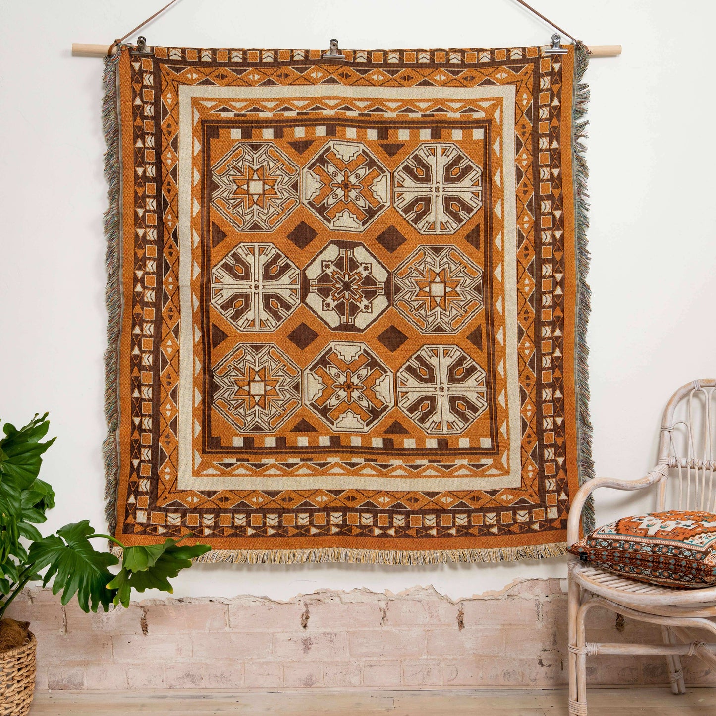 'Child of Nature' Woven Picnic Rug/Throw: Regular 130x160cm Style 11