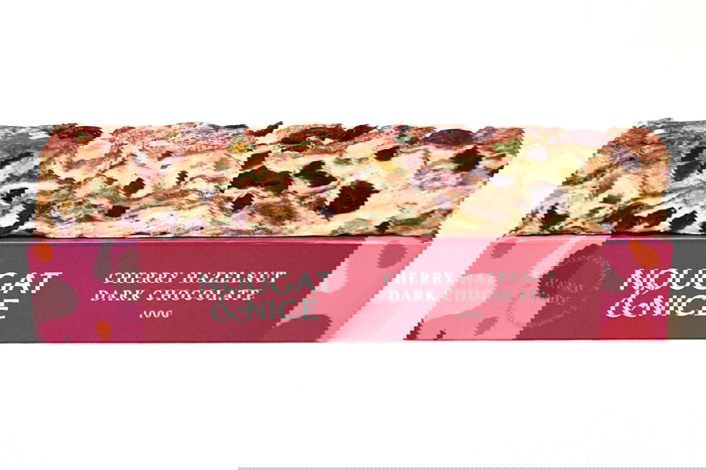 Cherry Hazelnut & Dark Chocolate Nougat | 100g Bar - Lady Jayne Boutique