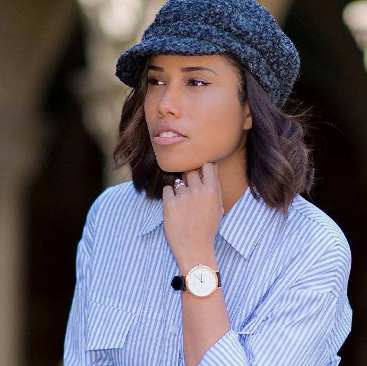 The Gold & White Watch