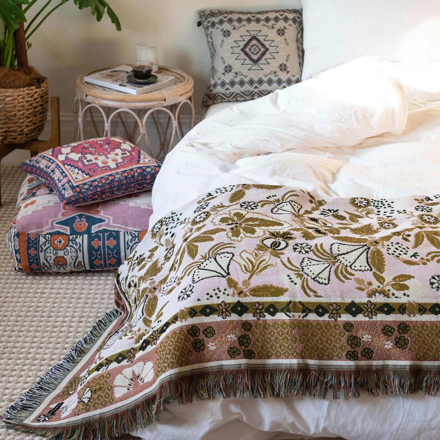 Eleanor Rigby - Woven Picnic Rug/Throw - Regular 130x160cm - Style 6 - Lady Jayne Boutique