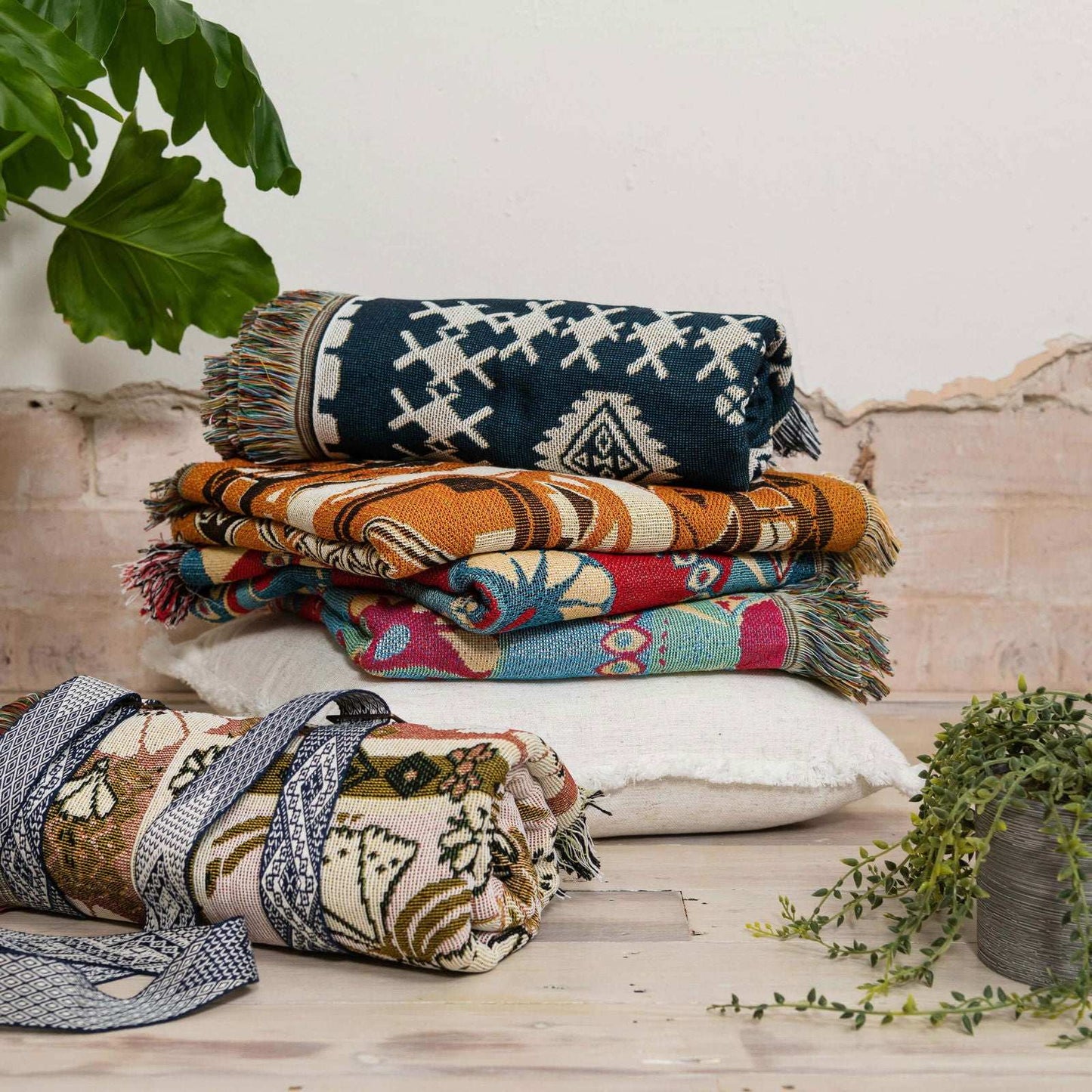 Eleanor Rigby - Woven Picnic Rug/Throw - Regular 130x160cm - Style 6 - Lady Jayne Boutique