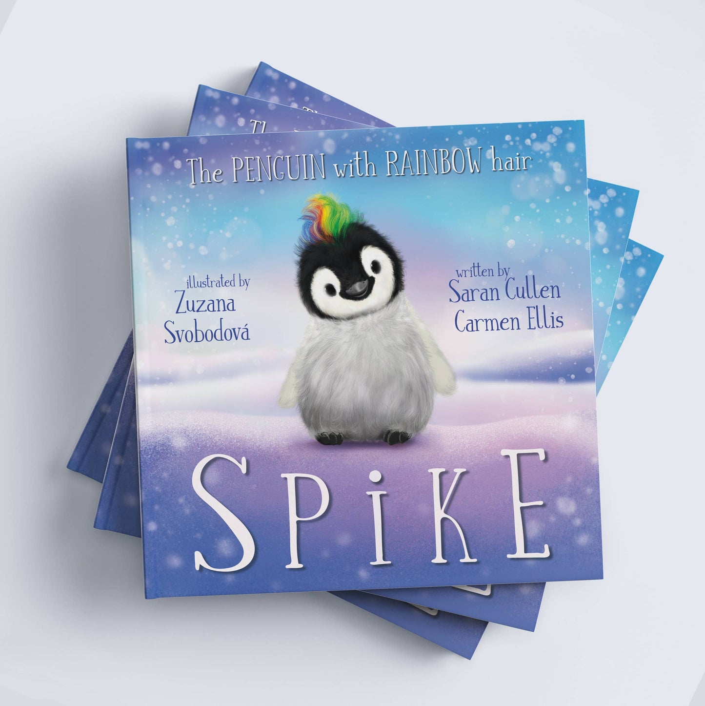 Spike, the Penguin with Rainbow hair