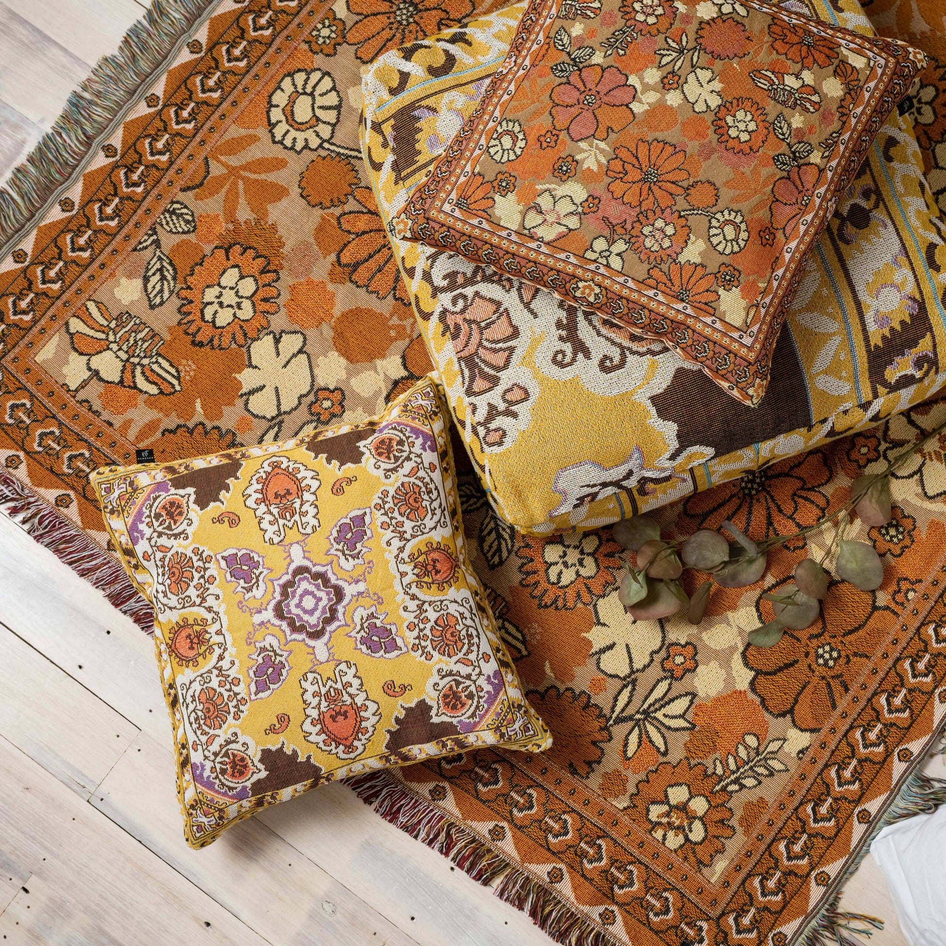 Penny Lane - Woven Picnic Rug/Throw - Regular 130x160cm - Style 5