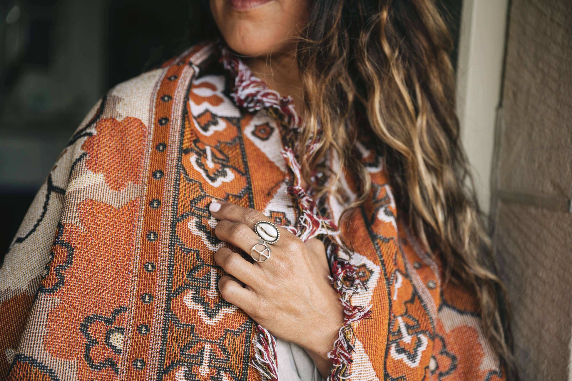 Penny Lane - Woven Picnic Rug/Throw - Regular 130x160cm - Style 5