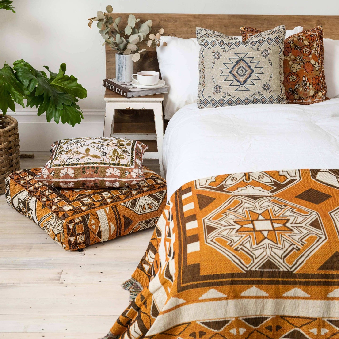 'Child of Nature' Woven Picnic Rug/Throw: Regular 130x160cm Style 11