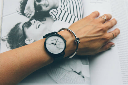 White Marble Watch