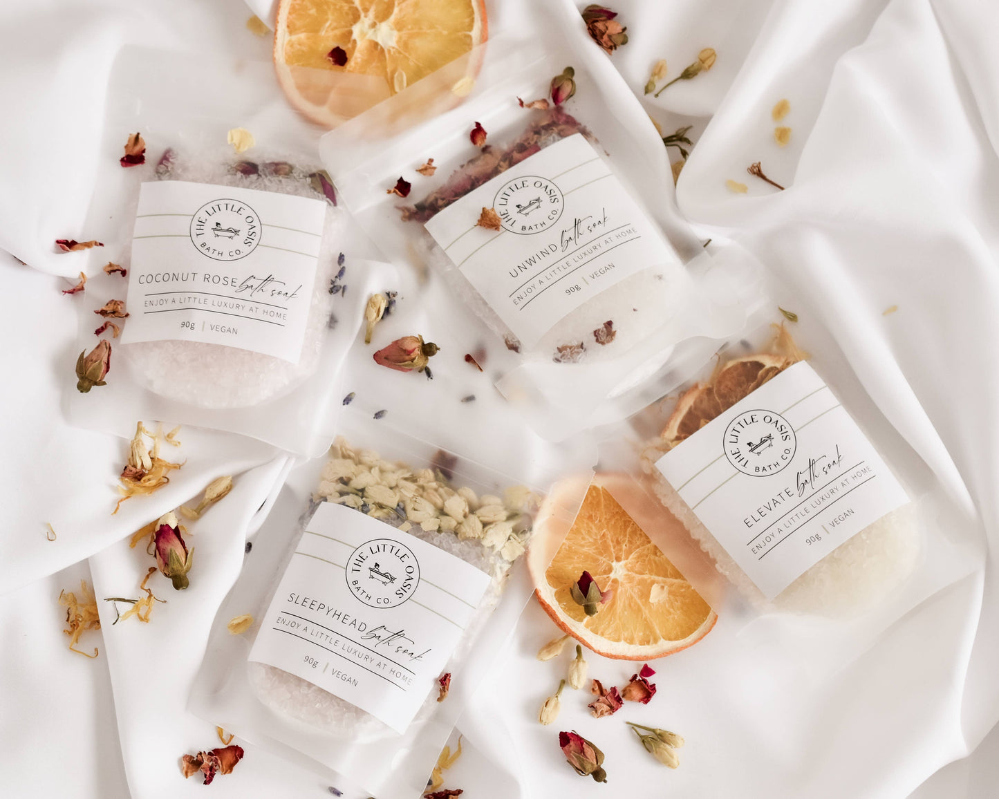 COCONUT ROSE |  MAGNESIUM BATH SOAK - MINI