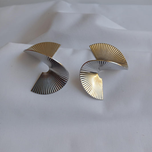 Silver Twist Earrings