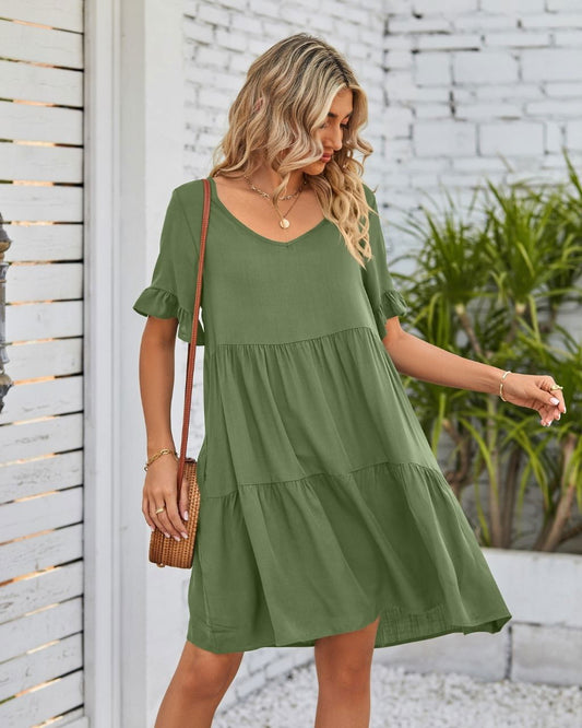 Charlotte - Olive Green Dress - Lady Jayne Boutique