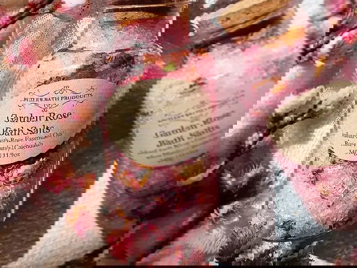 Garden Rose Bath Salts Soak - Epsom - Lady Jayne Boutique