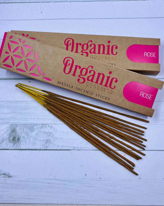 INCENSE 15GMS - ORGANIC GOODNESS Rose