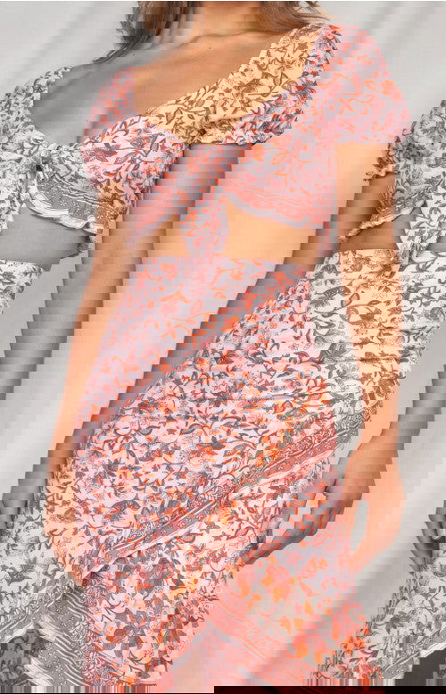 Jordyn - Pink Floral Skirt - Lady Jayne Boutique