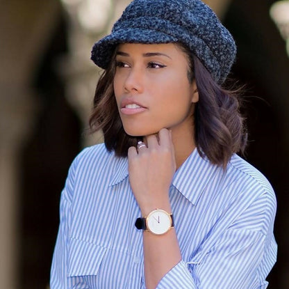 The Gold & White Watch