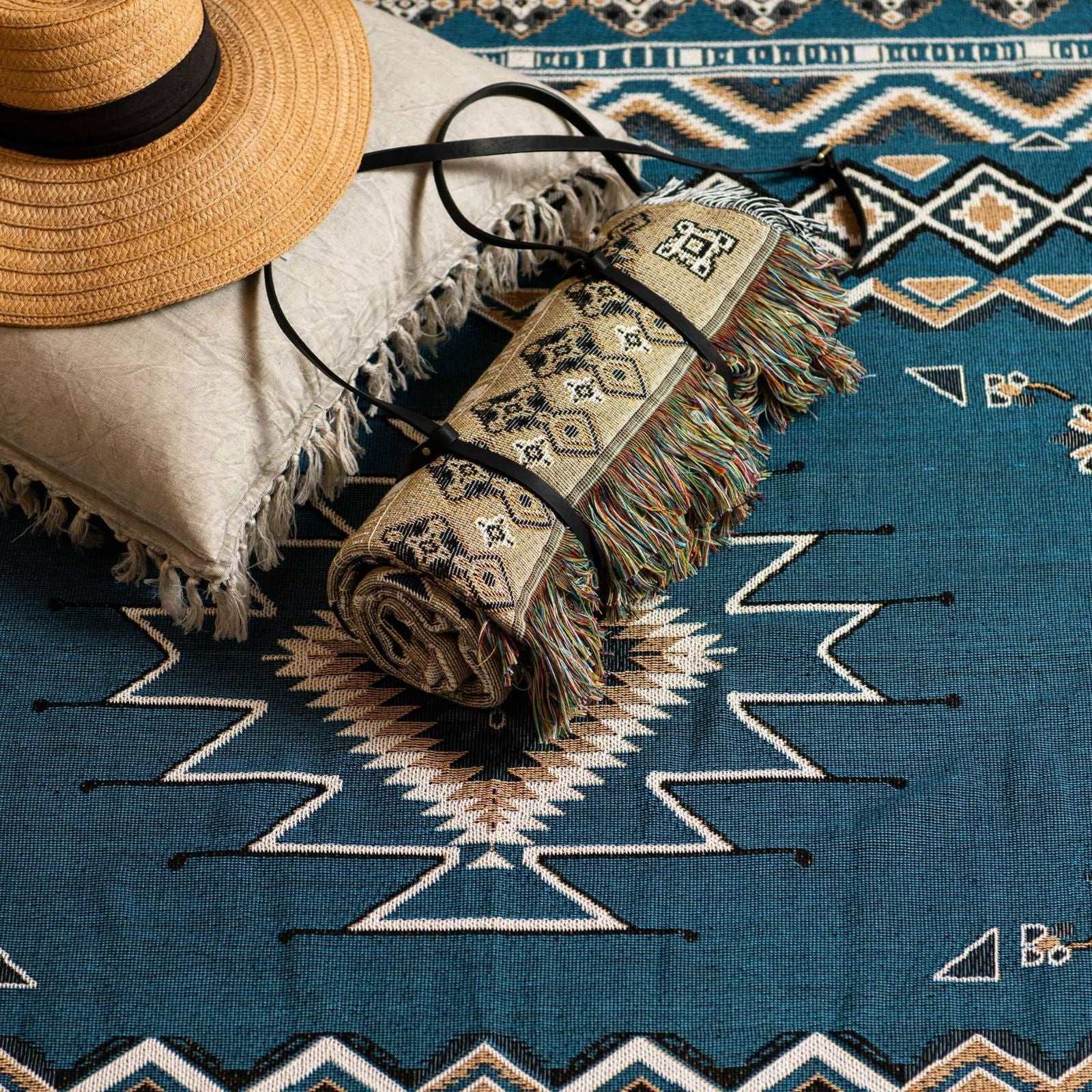 Let It Be - Woven Picnic Rug/Throw - Regular 130x160cm - Style 2 - Lady Jayne Boutique