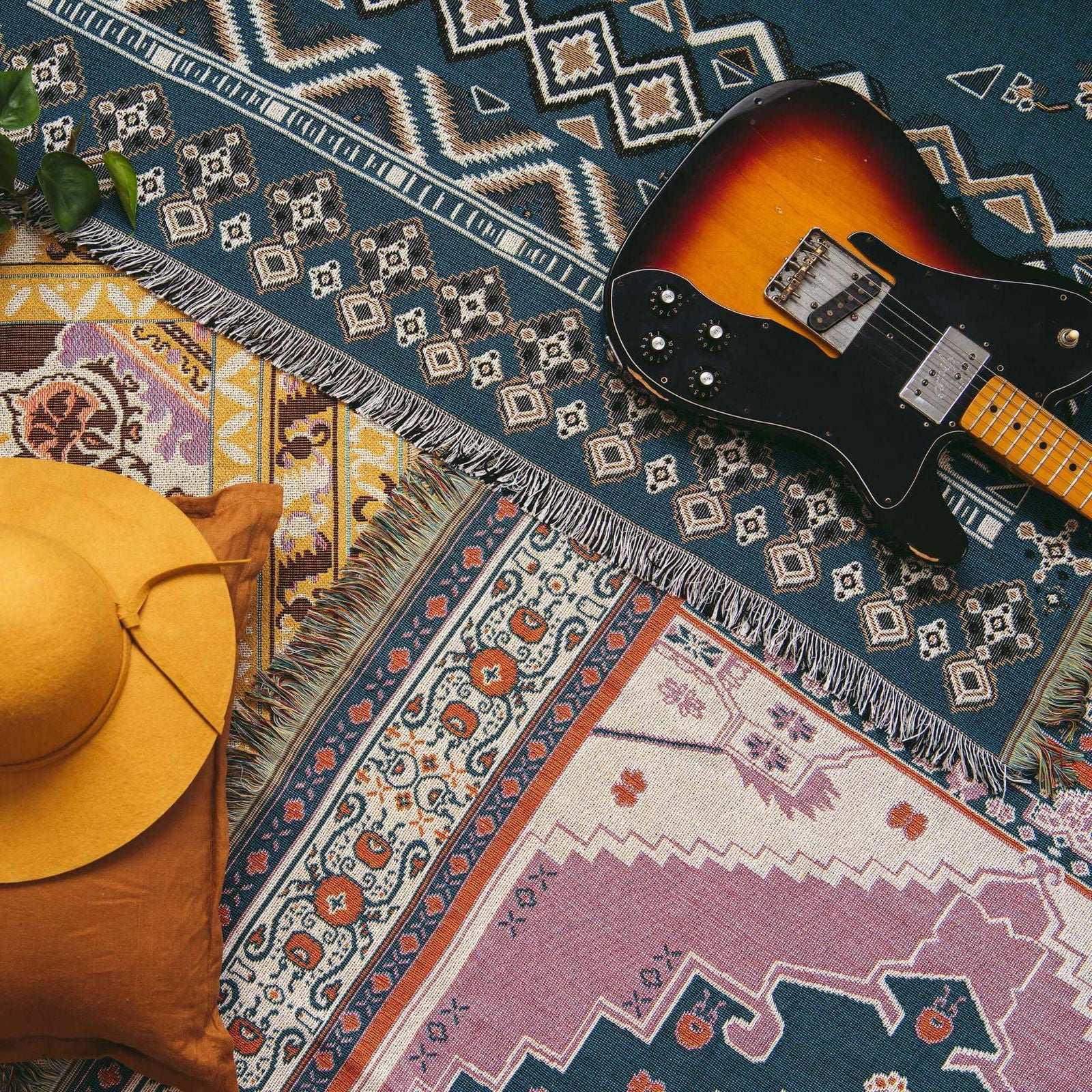 Let It Be - Woven Picnic Rug/Throw - Regular 130x160cm - Style 2 - Lady Jayne Boutique
