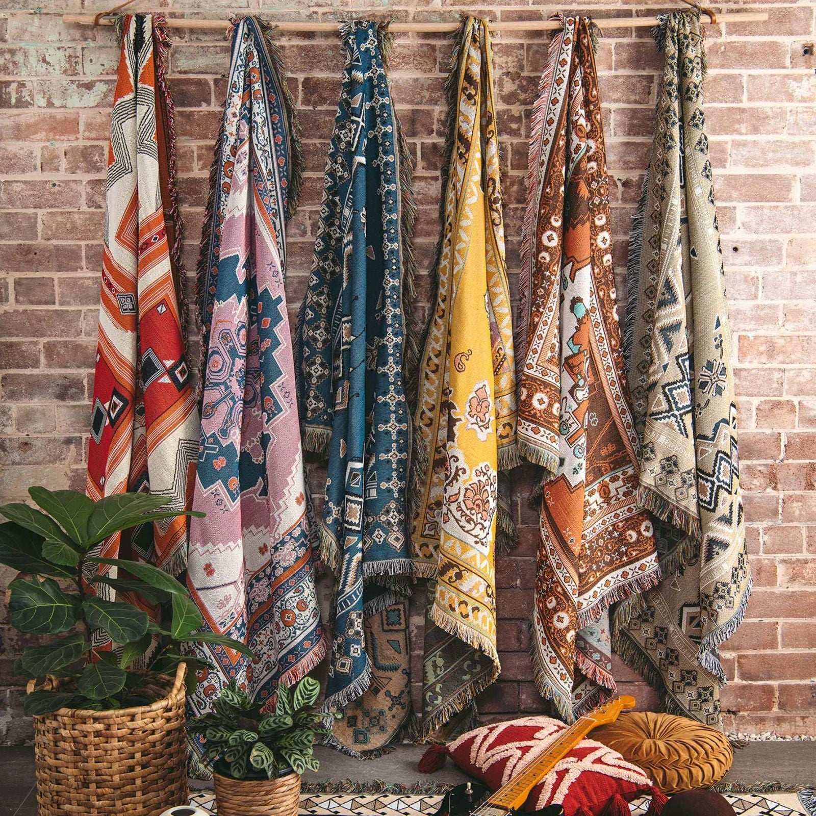 Let It Be - Woven Picnic Rug/Throw - Regular 130x160cm - Style 2 - Lady Jayne Boutique