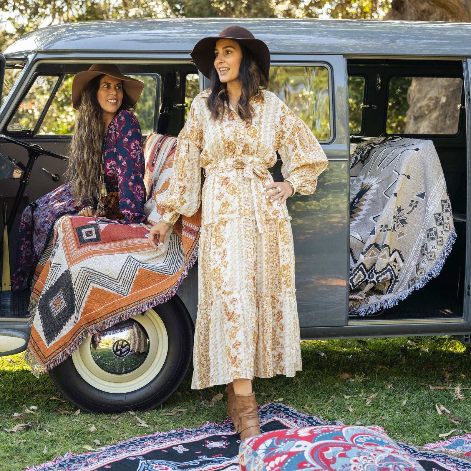 Hey Jude - Woven Picnic Rug/Throw - Regular 130x160cm Style 3 - Lady Jayne Boutique