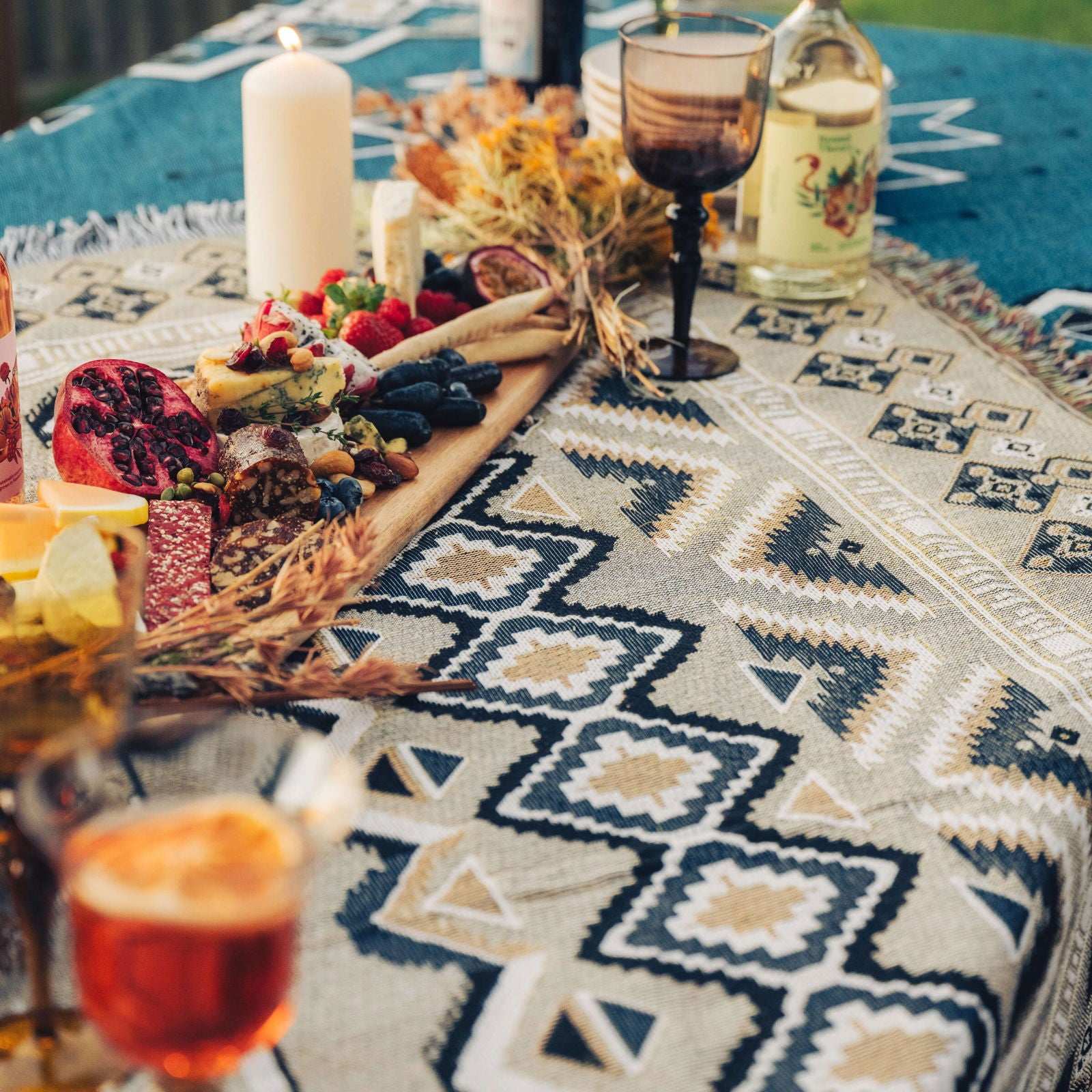 Hey Jude - Woven Picnic Rug/Throw - Regular 130x160cm Style 3 - Lady Jayne Boutique
