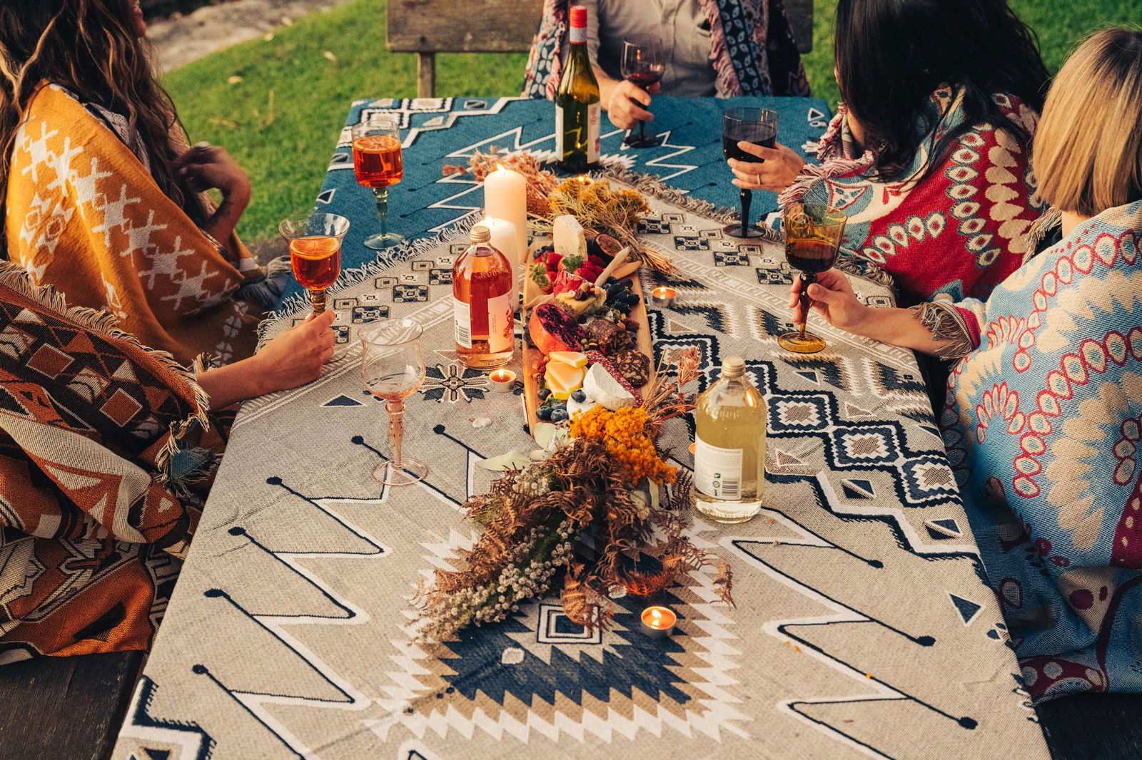 Hey Jude - Woven Picnic Rug/Throw - Regular 130x160cm Style 3 - Lady Jayne Boutique