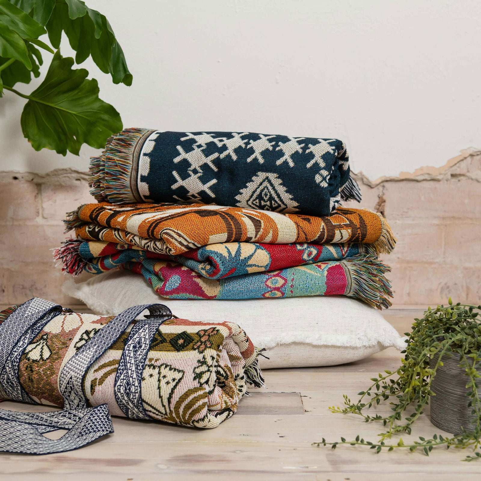 Eleanor Rigby - Woven Picnic Rug/Throw - Regular 130x160cm - Style 6 - Lady Jayne Boutique