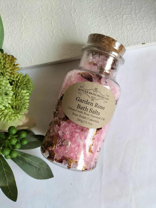 Garden Rose Bath Salts Soak With Epsom