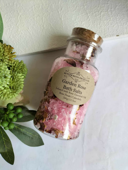 Garden Rose Bath Salts Soak With Epsom