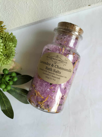 Lavender & Chamomile Bath Salts Soak With Epsom